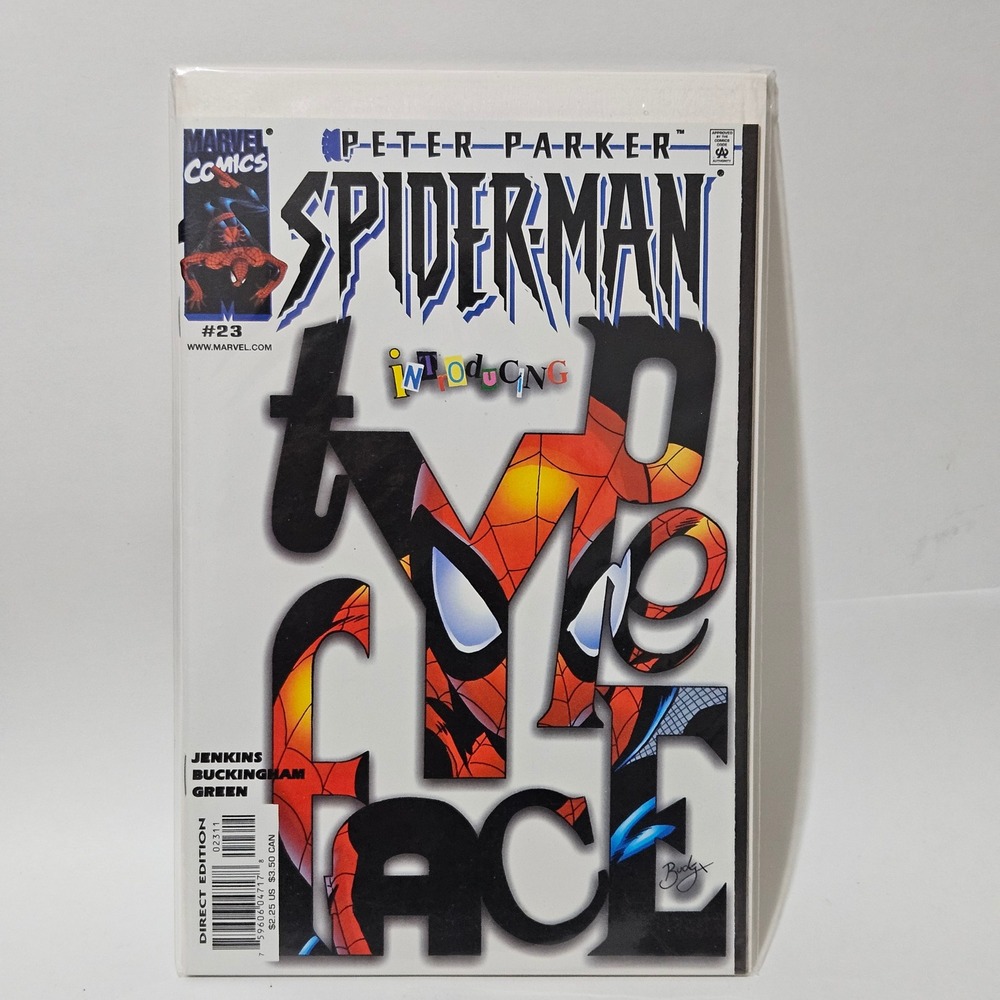 Marvel Comics Peter Parker Spider-Man 23 First Appearance Typeface 2000 Jenkins